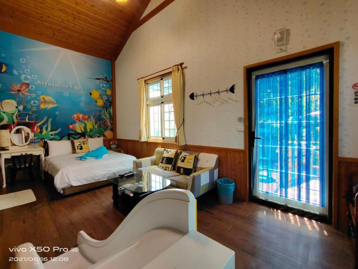 Fish House 宜蘭獨棟別墅 戲水池 生態diy 安農溪自行車 Apartment Dongshan  Luaran gambar