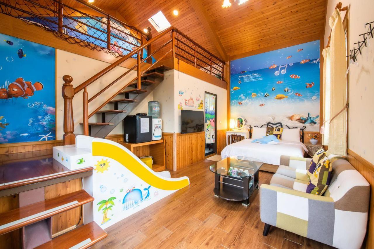 Fish House 宜蘭獨棟別墅 戲水池 生態diy 安農溪自行車 Apartment Dongshan  Luaran gambar